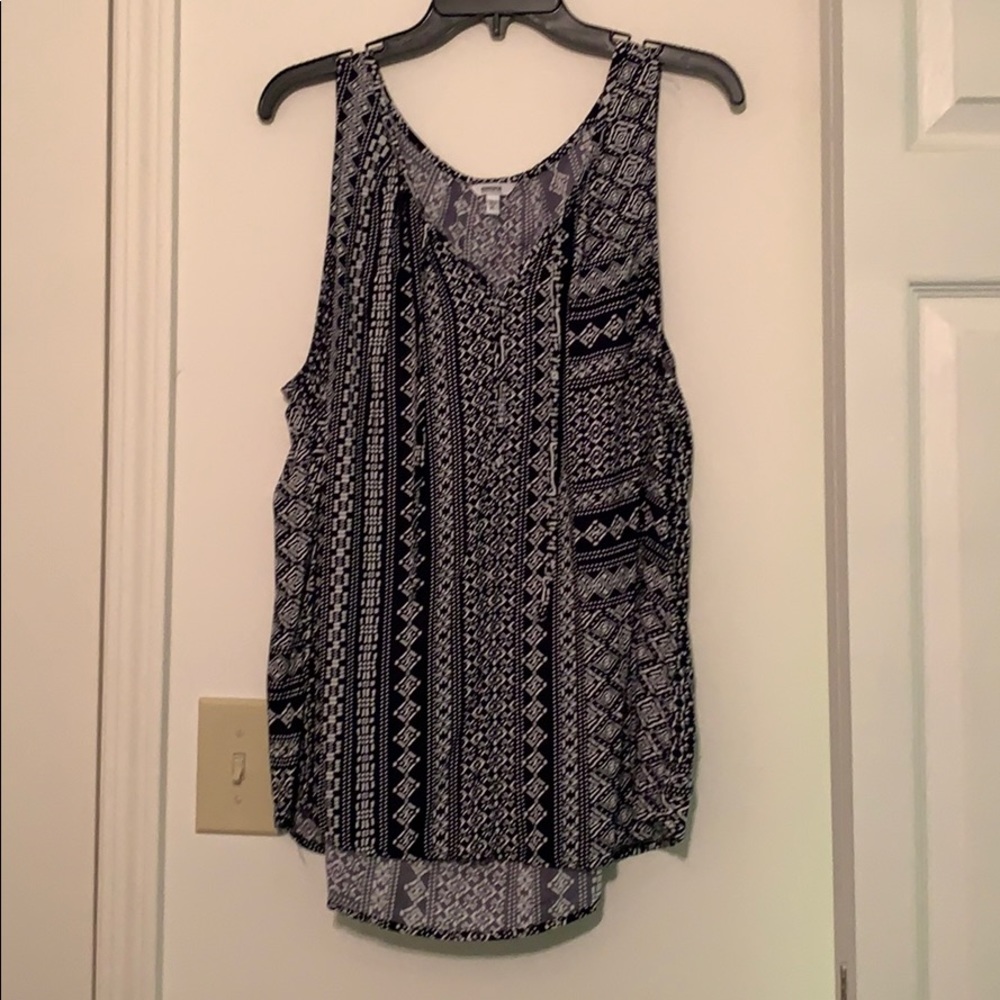 Black and white tank